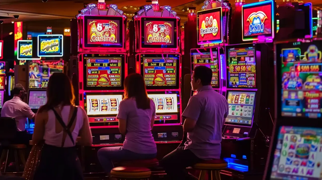 Intérieur d’un casino en ligne moderne
